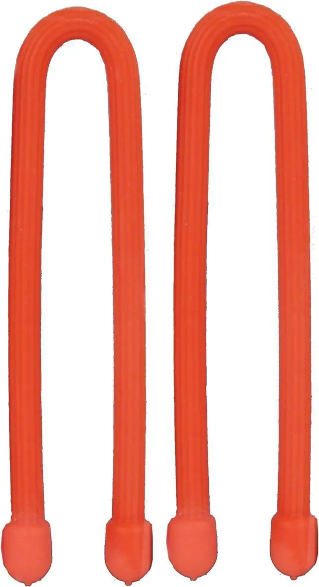 Alt view image 9 of 15 - NITE IZE GT6-2PK-31 6" L, 1/4" W, Bright Orange Plastic Gear Tie, PK 2