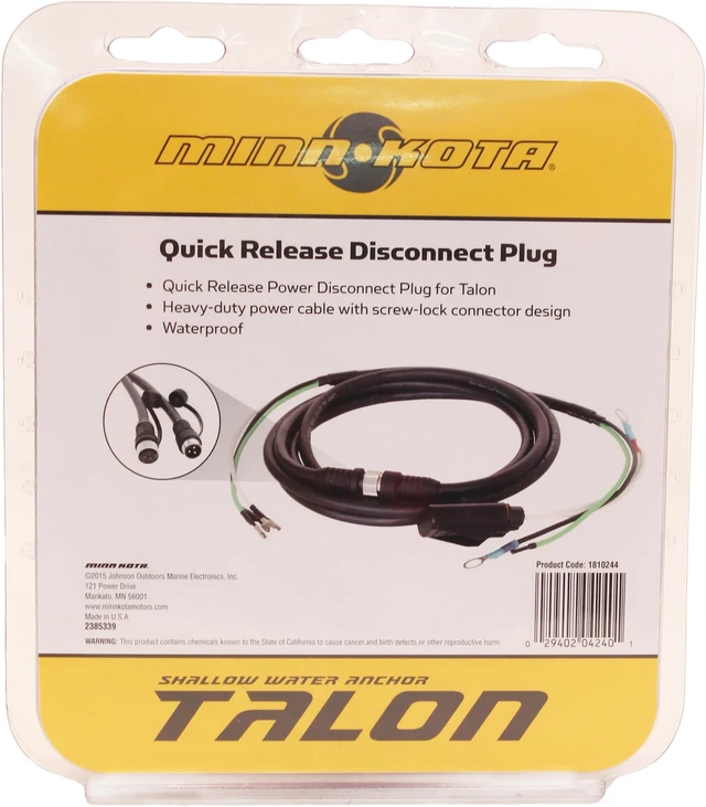Alt view image 3 of 14 - Minn Kota Talon Quick Release Disconnect Plug