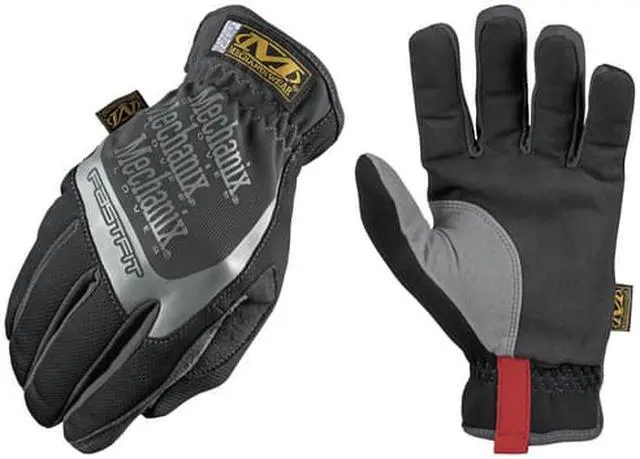 Alt view image 5 of 10 - Mechanix Wear FastFit Work Gloves Black/Gray Large MFF05010