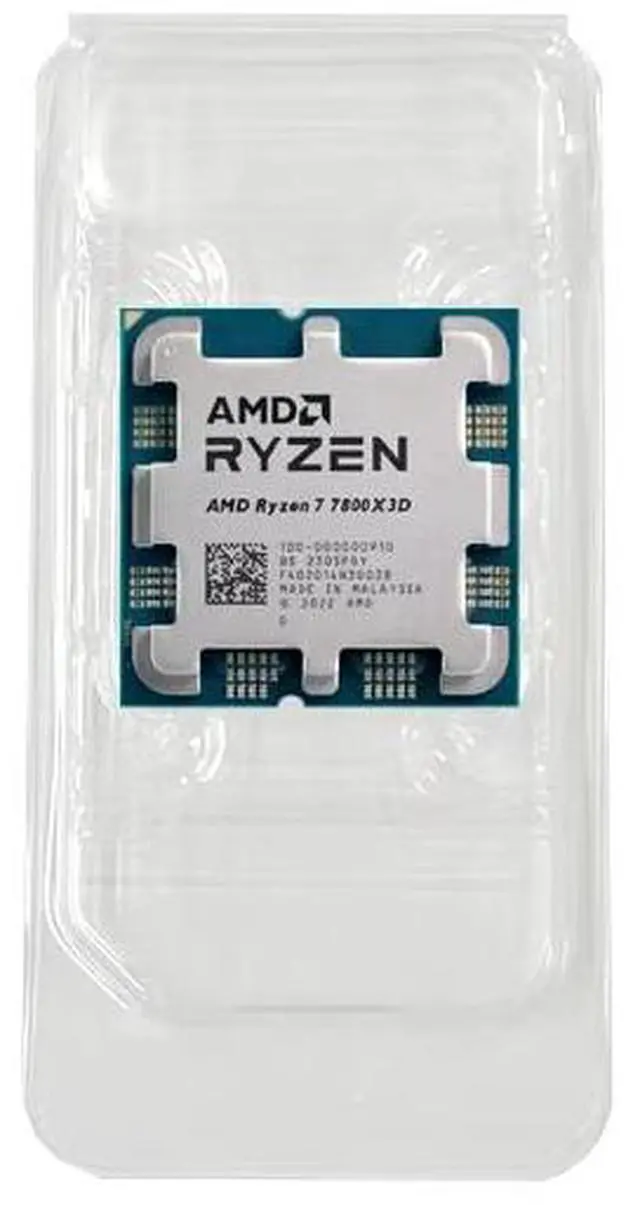 Alt view image 4 of 5 - AMD Ryzen 7 7800X3D - Ryzen 7 7000 Series Zen 4 8-Core 4.2 GHz - Socket AM5 120W - AMD Radeon Graphics Desktop Processor - 100-00000910--OEM Processor Without Cooler (NO RETAIL BOX)