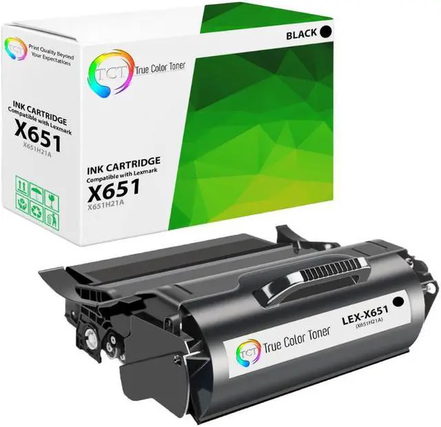 Main image of TCT Premium Compatible Toner Cartridge Replacement for Lexmark X651 X651H21A Black Works With Lexmark X651 X652 X654 X464 X656 X658