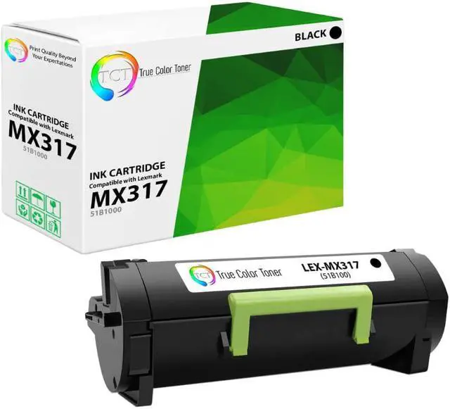 Main image of TCT Premium Compatible Toner Cartridge Replacement for Lexmark MX317 51B1000 Black Works With Lexmark MS317XX MS417XX MS517XX MS617XX MX317XX MX417XX MX517XX MX617XX