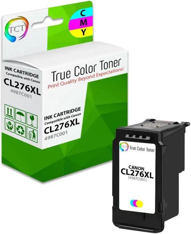 Main image of TCT Compatible High Yield Ink Cartridge Replacement for the CL276XL Series - 1 Pack Tri-Color