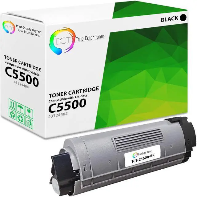 Main image of True Color Toner C5500 Black Toner Cartridge - Premium Compatible Replacement for Okidata 43324404 Black Works With Okidata C5500 C5500N C5650 C5650N C5800 C5900 MFP