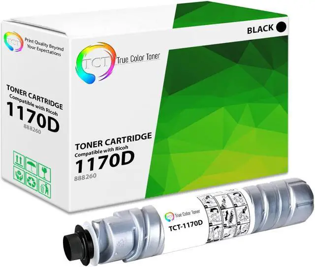 Main image of True Color Toner 1170D Toner Cartridge - Premium Compatible Replacement for Ricoh Type 1170D 1270D 888260 888260 Black Works With Ricoh Aficio 1515 1515F 1515MF