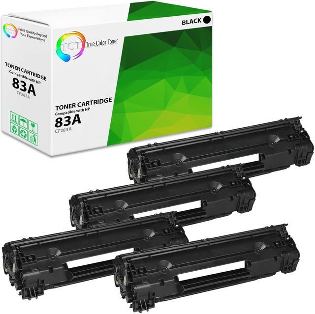 Main image of True Color Toner 83A Toner Cartridge 4 Pack - Premium Compatible Replacement for HP 83A CF283A Black Works With HP LaserJet Pro MFP M125 M126 M127 M128 M225 M201 M202