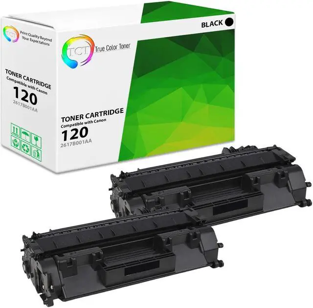 Alt view image 2 of 7 - Tct Premium Compatible Toner Cartridge Replacement For Canon 120 2617B001Aa Black Works With Canon Imageclass D1100 D120 D1150 D1170 D1180 D1320 D1350 Printers (5,000 Pages) - 2 Pack
