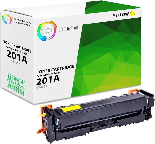 Main image of True Color Toner 201A Yellow Toner Cartridge - Premium Compatible Replacement for HP 201A CF402A Works With HP Color LaserJet M277DW M277N M252DW M252N
