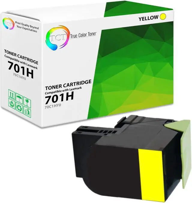 Main image of TCT Premium Compatible Toner Cartridge Replacement for Lexmark 701H 70C1HY0 Yellow works with Lexmark CS310dn CS310n CS410dn CS410dTN CS410n CS510de CS510dte Printers (3,000 Pages)