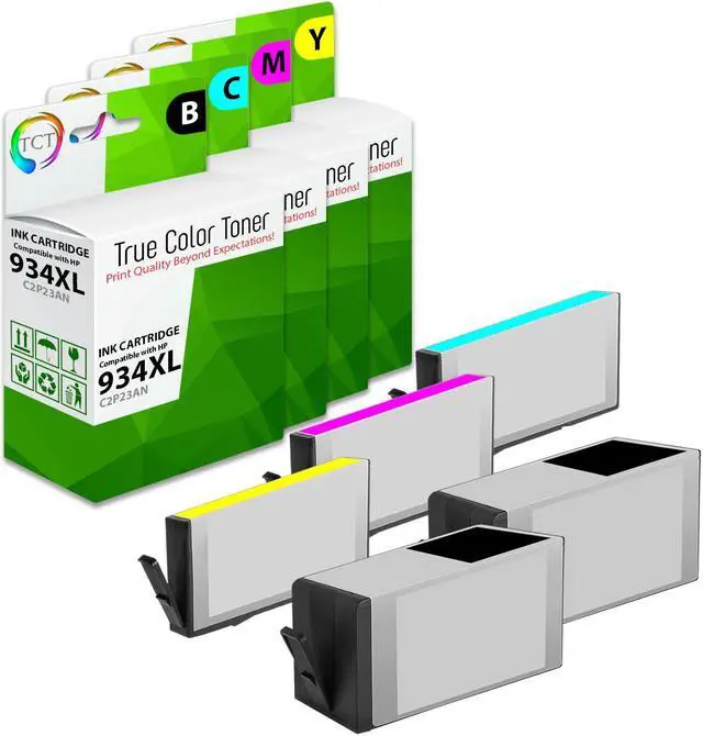 Main image of True Color Toner 934XL 935XL Ink Cartridge 5 Pack - Premium Compatible Replacement for HP 934XL 935XL Works With HP OfficeJet 6812 6815 Pro 6230 6830