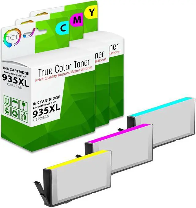 Main image of True Color Toner 934XL 935XL Color Ink Cartridge 3 Pack - Premium Compatible Replacement for HP 940XL 940 XL Works With HP OfficeJet Pro 8500 8500a