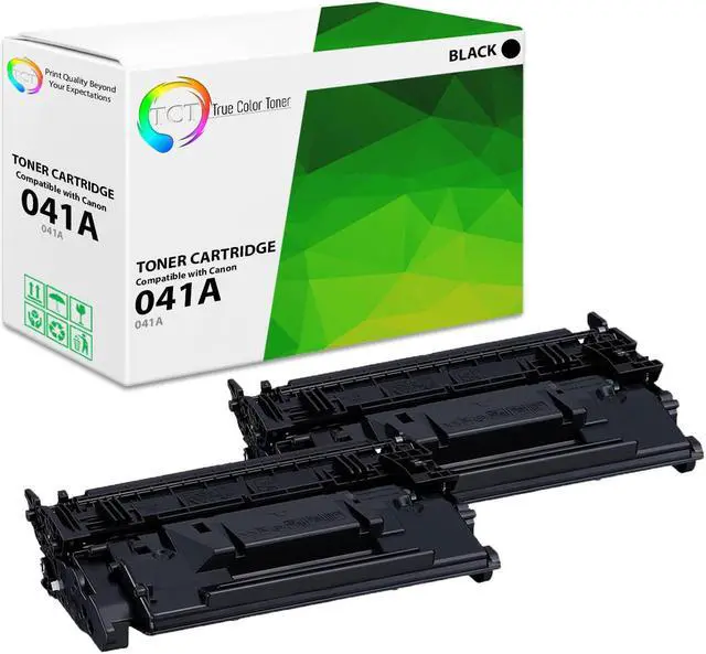 Main image of True Color Toner 041A Toner Cartridge 2 Pack - Premium Compatible Replacement for Canon 0452C001 CRG041 Black Works With Canon ImageClass LBP312DN LBP312X