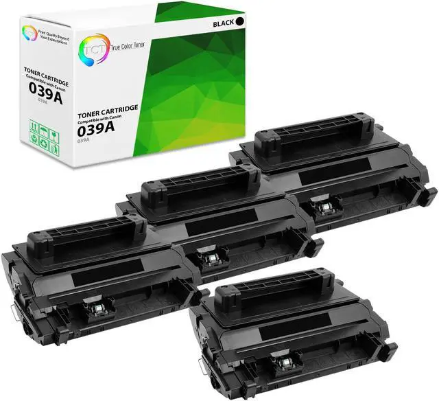 Main image of True Color Toner 039A Toner Cartridge 4 Pack - Premium Compatible Replacement for Canon 039 Black Works With Canon ImageClass LBP351dn LBP352dn