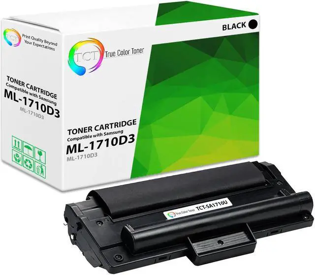 Main image of True Color Toner 1710D3 Toner Cartridge - Premium Compatible Replacement for Samsung ML-1710D3 Black Works With Samsung ML-1410 1500 1510 1510B 1520