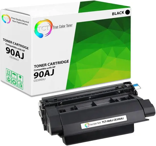 Main image of True Color Toner 90AJ Jumbo Toner Cartridge - Premium Compatible Replacement for HP 90AJ CE390AJ Jumbo Yield Black Works With HP LaserJet Enterprise 600 M601DN M601N M602DN MFP