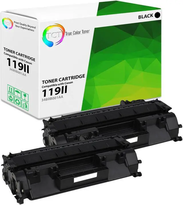 Main image of True Color Toner 119II Toner Cartridge 2 Pack - Premium Compatible Replacement for Canon 119II 3480B001AA Black High Yield Works With Canon ImageClass MF5880dn MF5950dw LBP6670dn
