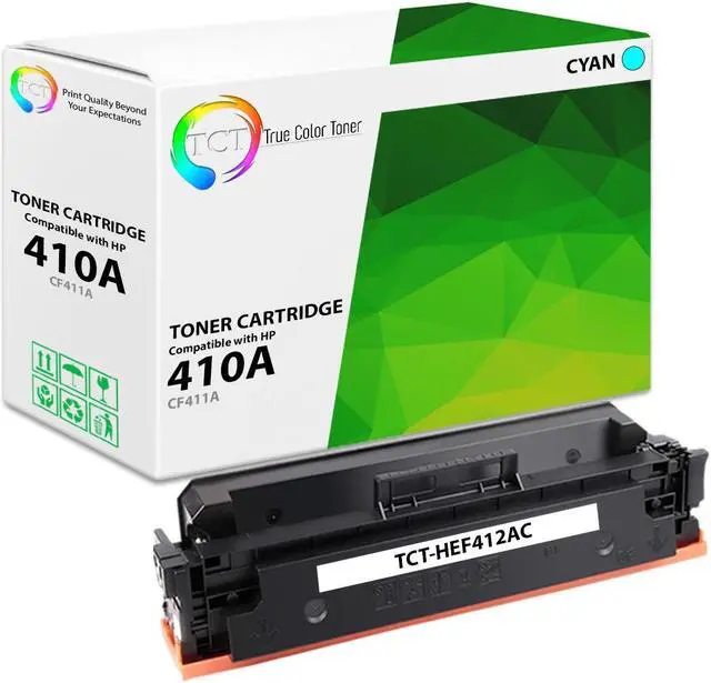 Main image of TCT 410A Cyan TAA Compliant Toner Cartridge - Premium Compatible Replacement for HP 410A CF411A Works With HP LaserJet Pro M452DN M452DW M452NW MFP M477FDN MFP M477 Printers