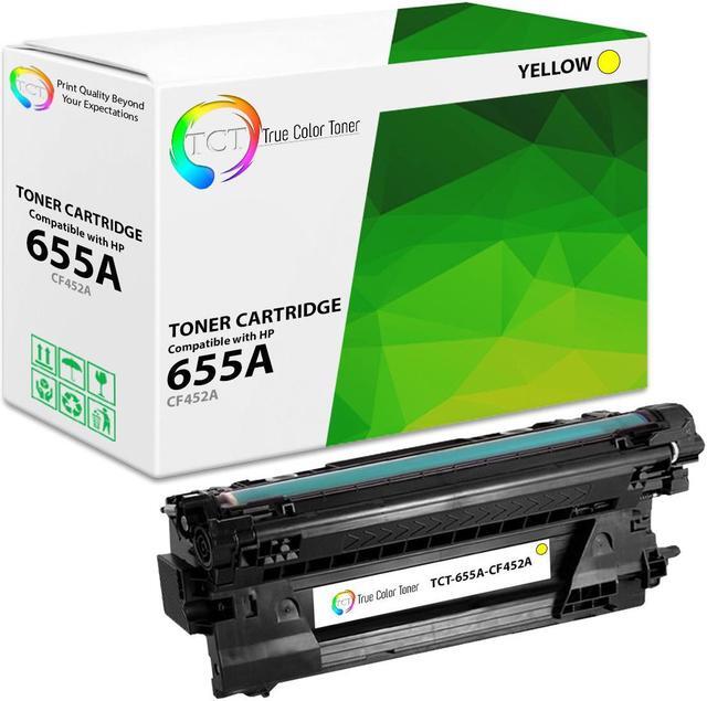 Main image of TCT 655A Yellow TAA Compliant Toner Cartridge - Premium Compatible Replacement for HP 655A CF452A Works With HP Color Laserjet Enterprise M652 M653 M681 M682 Printers