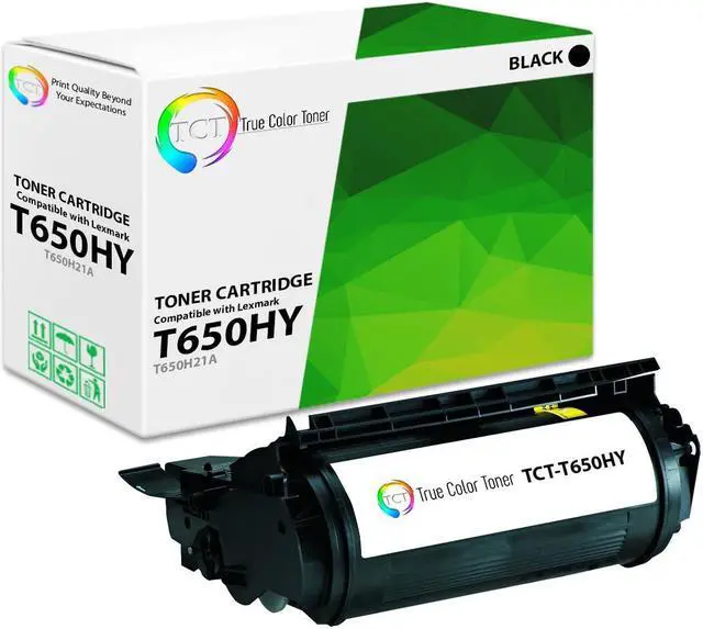 Main image of True Color Toner Premium Compatible Toner Cartridge Replacement for Lexmark T650H21A Black High Yield Works With Lexmark T650 T652 T654 T656 X651 X652 X654 X656 X658 Sindoh LP 5000 MFP