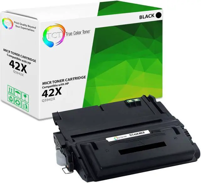 Main image of True Color Toner 42X MICR Toner Cartridge - Premium Compatible Replacement for HP 42X Q5942X MICR High Yield Black Works With HP LaserJet 4250 4250DTN 4250DTNSL