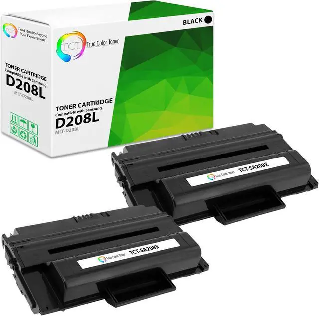 Main image of True Color Toner D208L Toner Cartridge 2 Pack - Premium Compatible Replacement for Samsung MLT-D208L Black High Yield Works With Samsung SCX-5635FN 5835FN