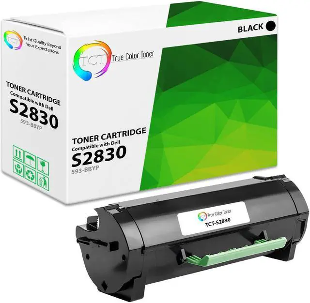 Main image of True Color Toner S2830 Toner Cartridge - Premium Compatible Replacement for Dell S2830 593-BBYP Black Works With Dell S2830 S2830dn 2830 dn 2830dn Laser