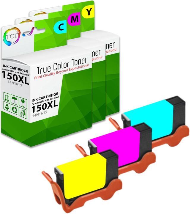 Main image of True Color Toner Compatible Ink Cartridge Replacement for Lexmark 150XL 150 XL High Yield Works With Lexmark Pro 715 915 S315 S415 S515