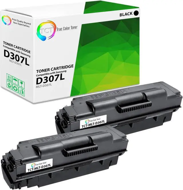 Main image of True Color Toner D307L Toner Cartridge 2 Pack - Premium Compatible Replacement for Samsung MLT-D307L Black High Yield Works With Samsung ML-5010ND