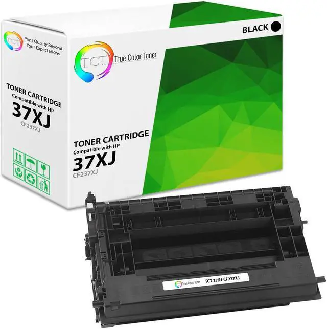 Main image of True Color Toner 37XJ Jumbo Toner Cartridge - Premium Compatible Replacement for HP 37XJ CF237XJ Black High Yield Jumbo Works With HP LaserJet Enterprise flow MFP M632z M608n M608dn M608x