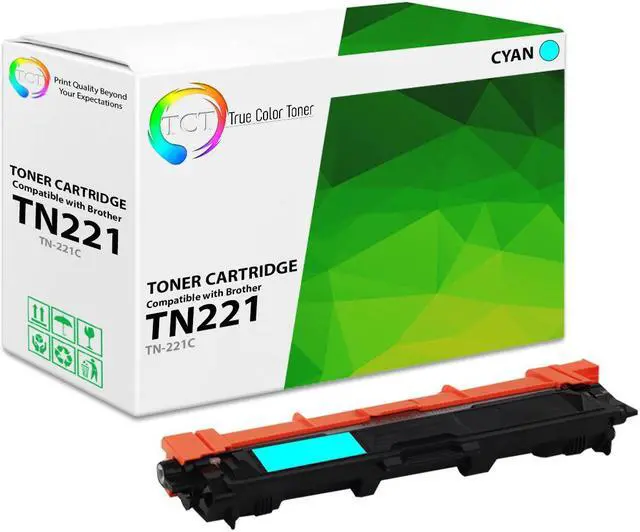 Main image of True Color Toner TN221 Cyan Toner Cartridge - Premium Compatible Replacement for Brother TN-221 TN221C Cyan Works With Brother HL-3140 3150 3152 3170 MFC-9130 9140 9330 9340 DCP-9020