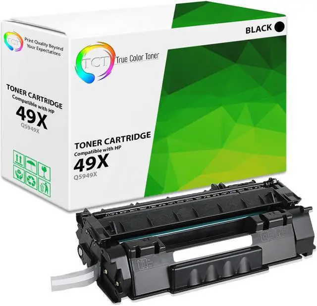 Main image of True Color Toner 49X Toner Cartridge - Premium Compatible Replacement for HP 49X Q5949X Black High Yield Works With HP LaserJet 1160LE 1320N 1320TN 1320NW 3390 3392