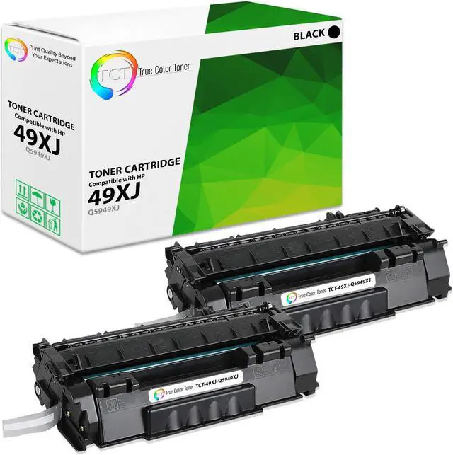 Main image of True Color Toner 49XJ Jumbo Toner Cartridge 2 Pack - Premium Compatible Replacement for HP 49XJ Q5949XJ Black High Yield Jumbo Works With HP LaserJet 1320 1320N 1320NW