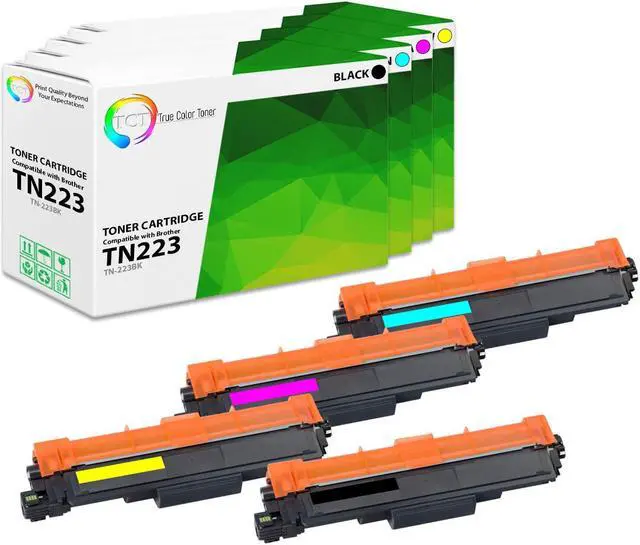 Main image of True Color Toner TN223 Toner Cartridge 4 Pack - Premium Compatible Replacement for Brother TN223 TN-223 Works With Brother HL-L3210CW L3230CDW L3270CDW MFC-L3710CW L3750CDW DCP-L3510CDW