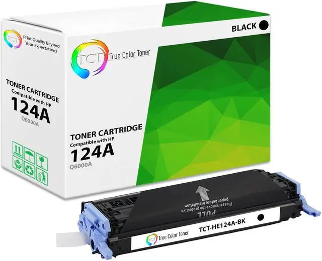 Main image of TCT Black Q6000A 124A Toner Cartridges For HP LaserJet 1600 2600