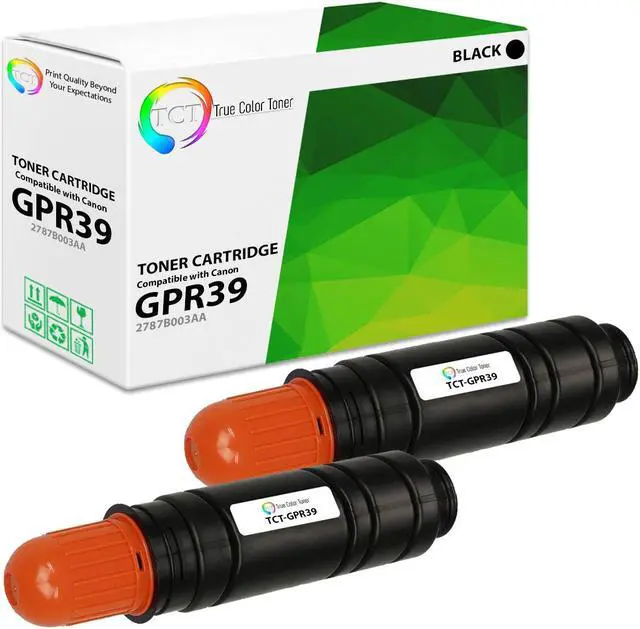 Main image of True Color Toner GPR39 Toner Cartridge 2 Pack - Premium Compatible Replacement for Canon GPR39 Black Works With Canon ImageRunner 1730 1730IF 1740 Advance 400IF