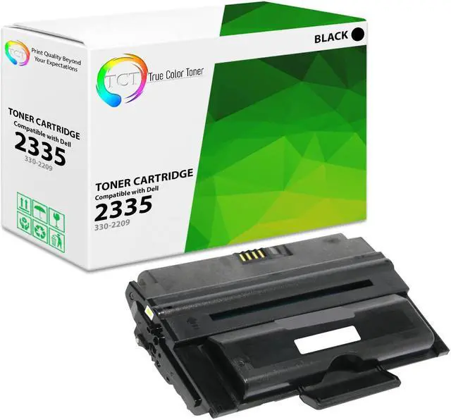 Main image of True Color Toner 2335 Toner Cartridge - Premium Compatible Replacement for Dell 330-2209 330-2208 (NX994) Black Works With Dell 2335 2335DN 2355 2355DN Printers (6,000 Pages)