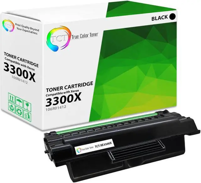 Main image of True Color Toner 3300X Toner Cartridge - Premium Compatible Replacement for Xerox 3300X 106R01412 Black High Yield Works With Xerox Phaser 3300 3300MFP