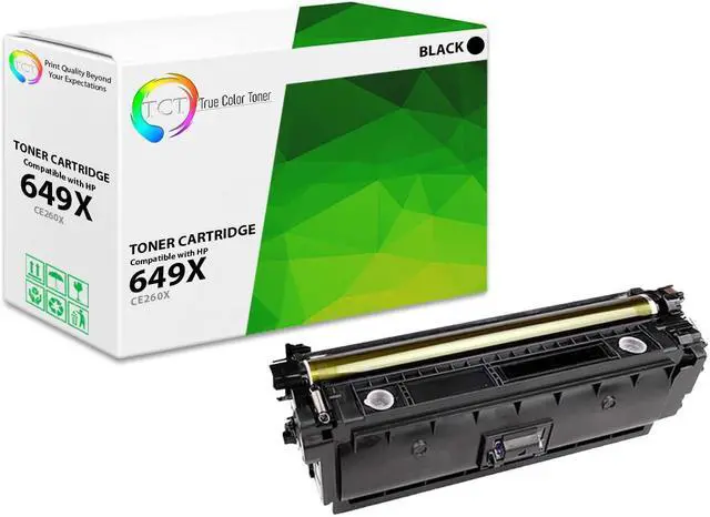 Main image of True Color Toner 649X Black Toner Cartridge - Premium Compatible Replacement for HP 649X CE260X High Yield Works With HP Color LaserJet CP4520 CP4525