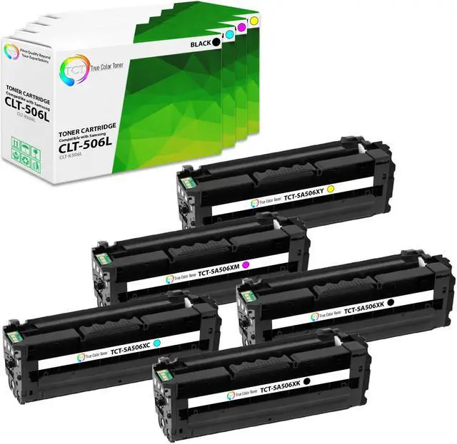 Main image of True Color Toner 506L Toner Cartridge 5 Pack - Premium Compatible Replacement for Samsung CLT-506L High Yield Works With Samsung CLX-6260FR