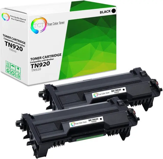 Main image of TCT TN920 Toner Cartridge 2 Pack - Premium Compatible Replacement for Brother TN920 TN-920 Works With Brother HL-L5210DN L5210DW L5210DWT L5215DW DCP-L5510DN