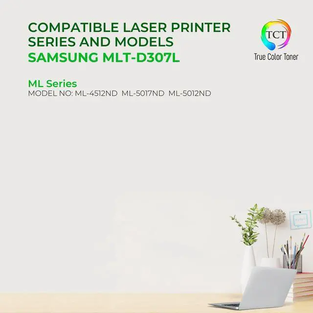 Alt view image 2 of 6 - True Color Toner D307L Toner Cartridge 2 Pack - Premium Compatible Replacement for Samsung MLT-D307L Black High Yield Works With Samsung ML-5010ND