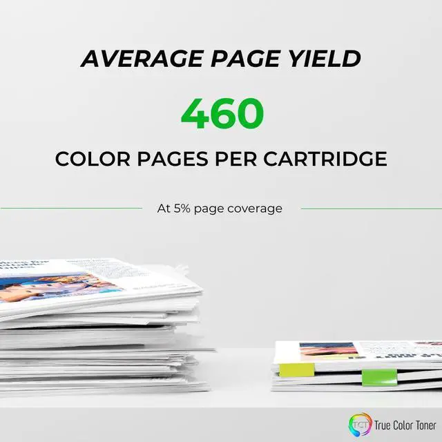 Alt view image 3 of 6 - True Color Toner 24CL Ink Cartridge 2 Pack - Premium Compatible Replacement for Dell 24 24CL Series T110N 330-3288 Color Works With Dell P713w V715w