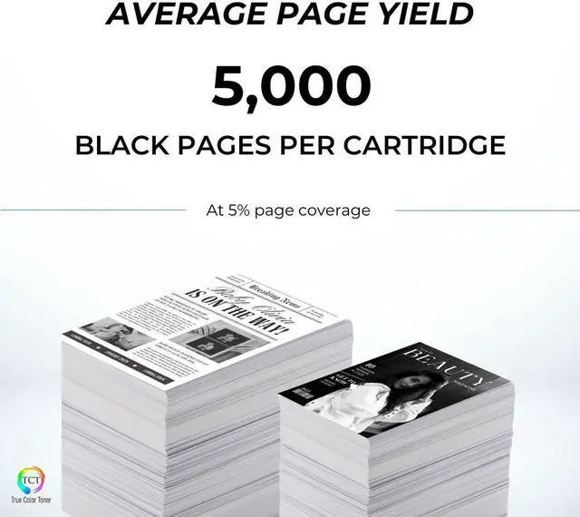 Alt view image 3 of 6 - True Color Toner TN350 Toner Cartridge 2 Pack - Premium Compatible Replacement for Brother TN350 Jumbo Black Works With Brother HL 2030 2040 DCP 7010 7020 IntelliFAX 2820 2910 MFC 7220