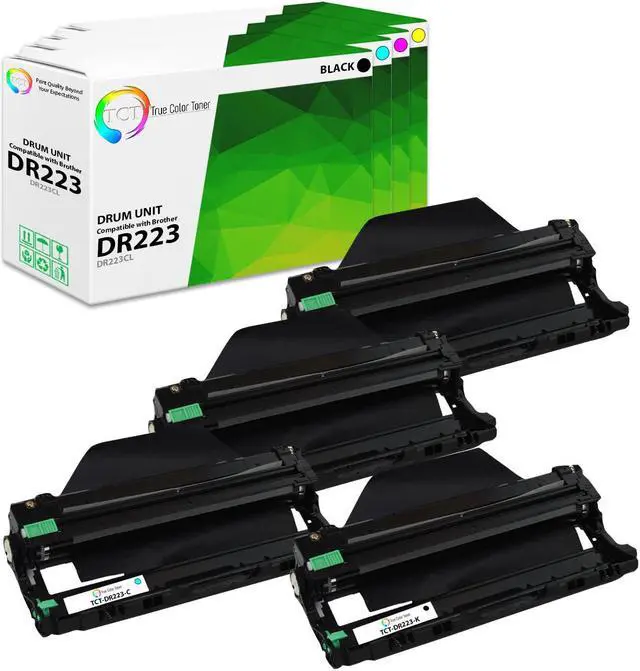 Main image of True Color Toner DR221 Drum Unit 4 Pack- Premium Compatible Replacement for Brother DR-221 for Brother DR221 DCP-9020CDN HL 3140CW 3150CDN 3170CDW 3180CDW MFC-9130CW 9330CDW 9340CDW