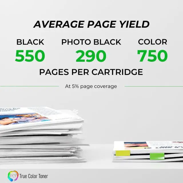 Alt view image 3 of 5 - True Color Toner 564XL Ink Cartridge 5 Pack - Premium Compatible Replacement for HP 564XL 546 XL Works With HP Photosmart 5511 5512 5514 5515 5520 5522 5524 5525