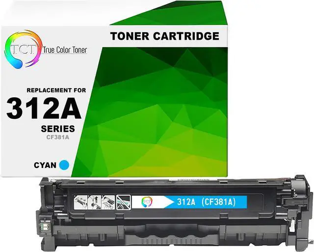 Main image of True Color Toner 312A Cyan Toner Cartridge - Premium Compatible Replacement for HP 312A CF381A Works With HP Color LaserJet Pro MFP M476NW M476DN M476DW
