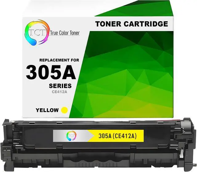 Main image of TCT 305A Yellow TAA Compliant Toner Cartridge - Premium Compatible Replacement for HP 305A CE412A Works With HP LaserJet Pro 300 Color M351a MFP M375nw, LaserJet Pro 400 Color M451 series MFP M475