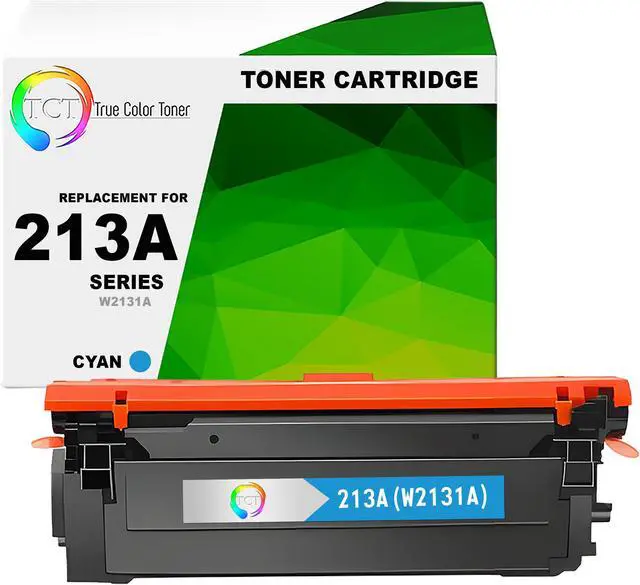 Main image of TCT 213A Cyan Toner Cartridge - Premium Compatible Replacement for HP 213A W2131A Works With HP Color LaserJet Enterprise 5700dn 6700 MFP 5800dn