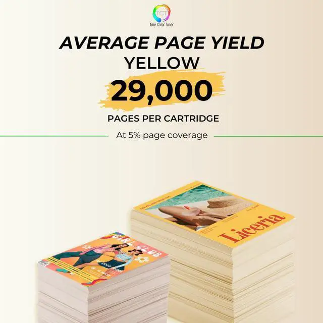 Alt view image 3 of 6 - TCT 659X Yellow Toner Cartridge - Premium Compatible Replacement for HP 659X W2013X High Yield Works With Color LaserJet Enterprise M856 M856dn MFP M776dn MFP Flow M776x