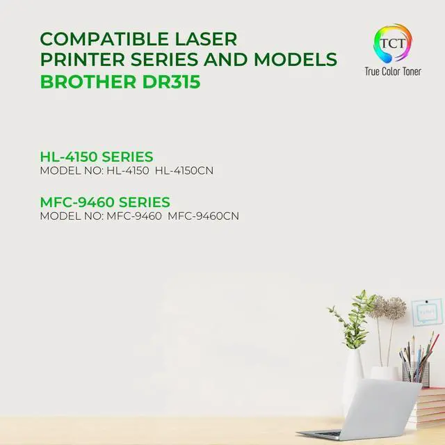 Alt view image 2 of 6 - True Color Toner DR315 Drum Unit - Premium Compatible Replacement for Brother DR-315 DR315 Works With Brother HL-4150CDN 4570CDW L8250CDN MFC-L8600CDW L8850CDW